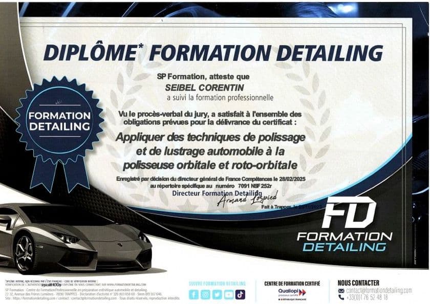 Certification formation detailing - Corentin Seibel (1)